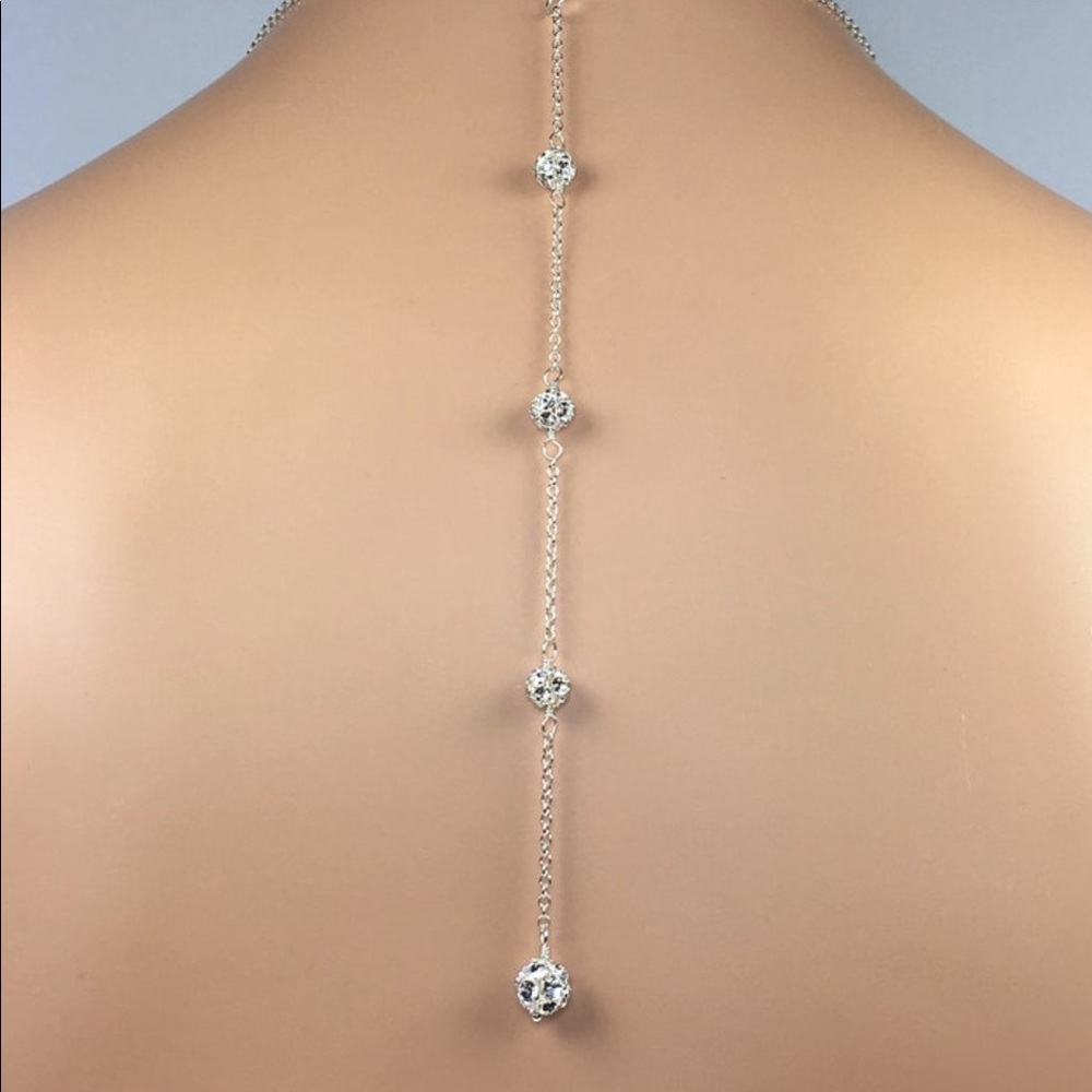 SOLD OUT Backdrop Crystal necklace or free w $100